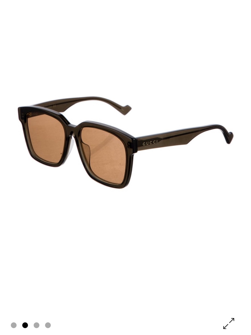 Gucci Brown Wayfarer Tinted Sunglasses